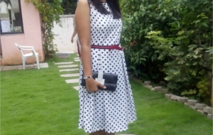 Style File- Polka Dots, Red lips and Pretty Me!! Outfit of the Day