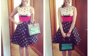 Sonam Kapoor in Prabal Gurung for Khoobsurat Promotions