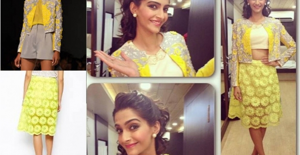 Get this Look: Sonam Kapoor in Pankaj & Nidhi and Asos!