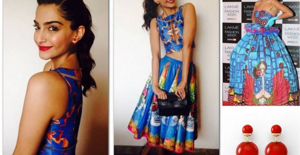 Sonam Kapoor dons Kristy De Cunha & Dior for Khoobsurat Promotions