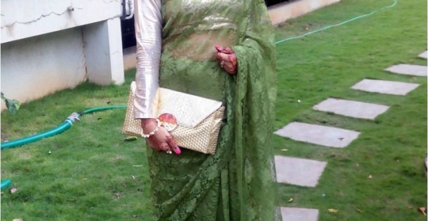 DIY Lace Saree- How to style up your simple lace saree for an elegant look.