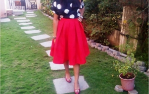 Trend Report 2015- Vintage is Back! Box pleat midi skirt and Trench Coat