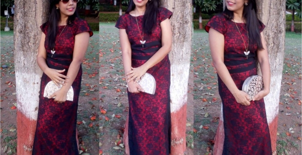 Celebrating late Valentine with Princess of faraway land – OOTD Lace Gown!