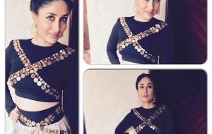 Kareena Kapoor in Anamika Khanna at Malabar gold launch in Malaysia