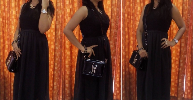 Two ways to style your wardrobe essential – Black Gown!