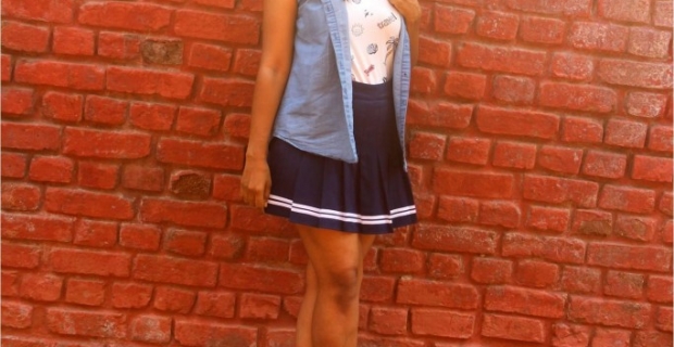Hot Monsoon OOTD – Skater skirt & Boots!