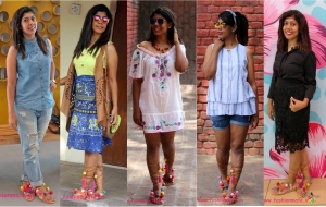 5 different ways to wear your pompom sandals