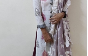 Of Ruffles and Reindeer – New Suit with Frill Duptatta