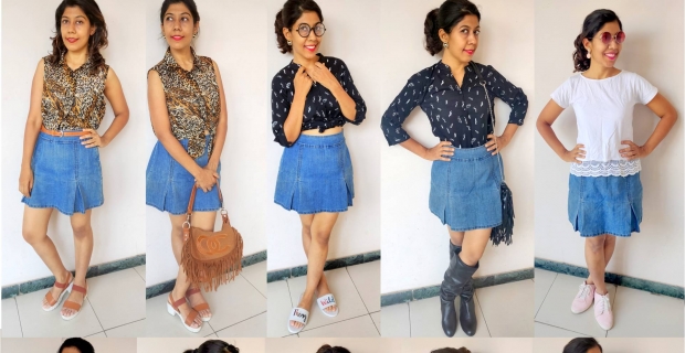 Sustainable Fashion – 15 ways to wear a Denim Skirt!
