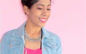 Navratri Fusion Outfit – Denim Jacket & Dupatta Dhoti!