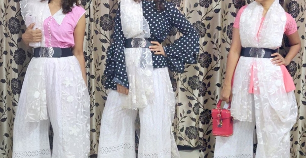 Sustainable Styling – 3 Stylish ways to wear Palazzo Saree!