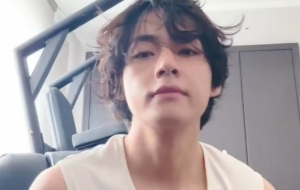 Kim Taehyung came live soon after he came back from Cannes
