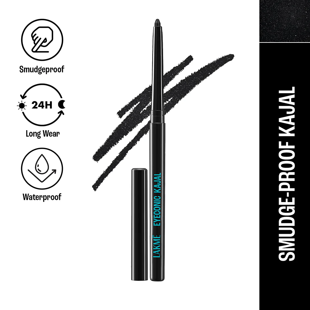 Lakmé Eyeconic Kajal black waterproof kajal pencil